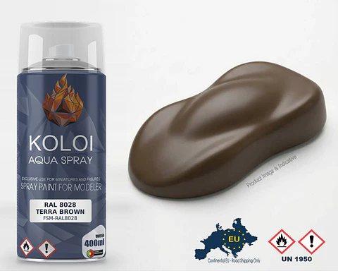 RAL 8028 Terra Brown – Koloi Aqua Spray 400ml