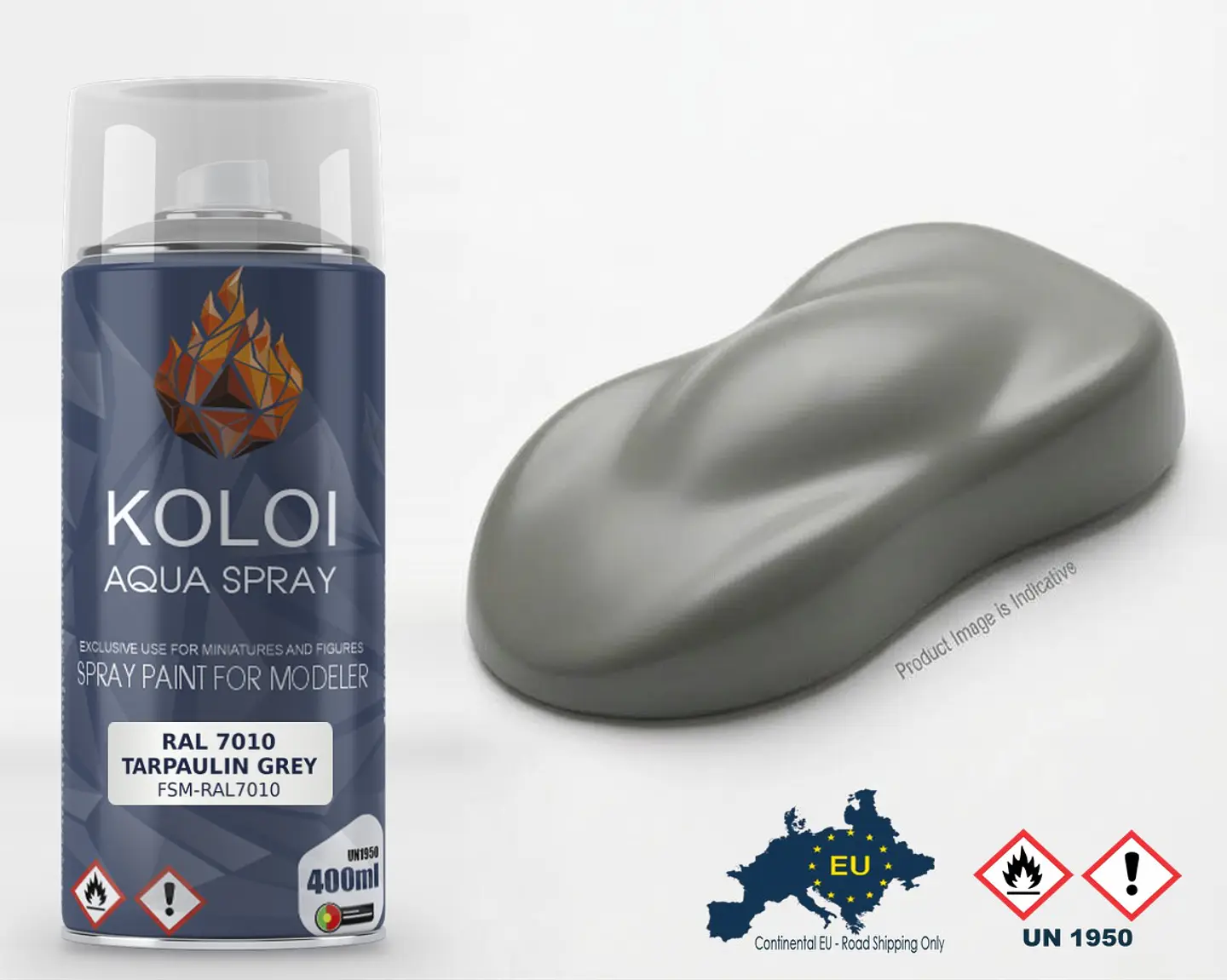 RAL 7010 Tarpaulin Grey – Koloi Aqua Spray 400ml 1