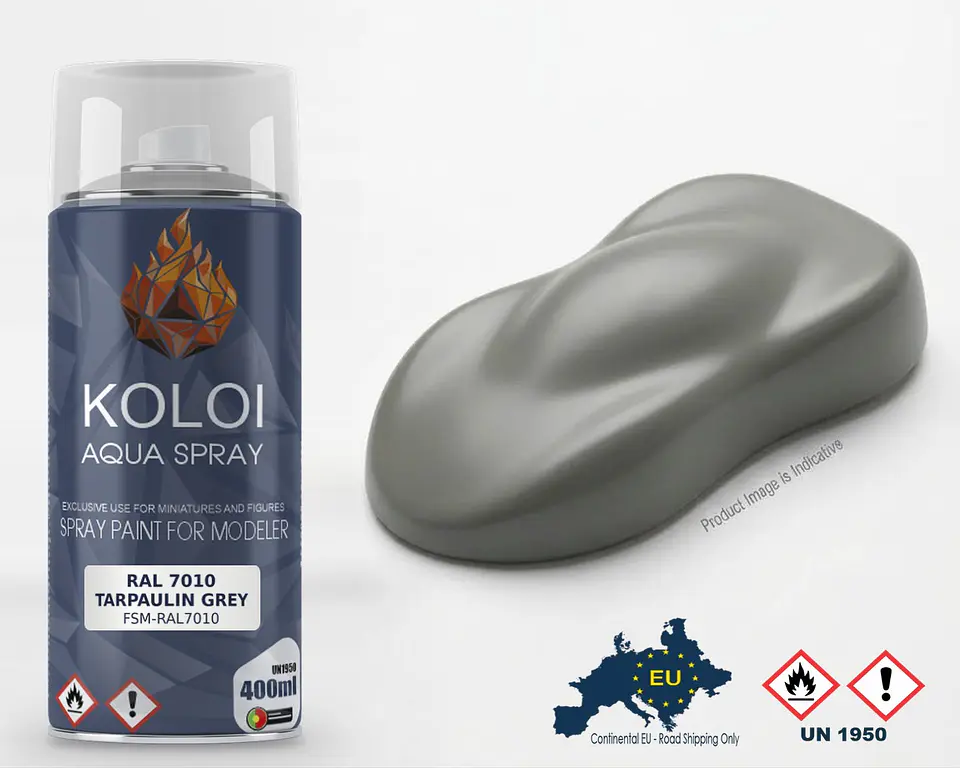 RAL 7010 Tarpaulin Grey – Koloi Aqua Spray 400ml 1