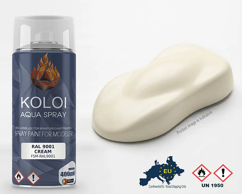 RAL 9001 Cream – Koloi Aqua Spray 400ml