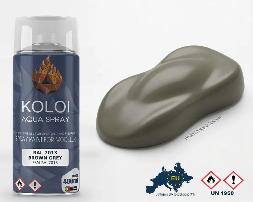 RAL 7013 Brown Grey – Koloi Aqua Spray 400ml 1
