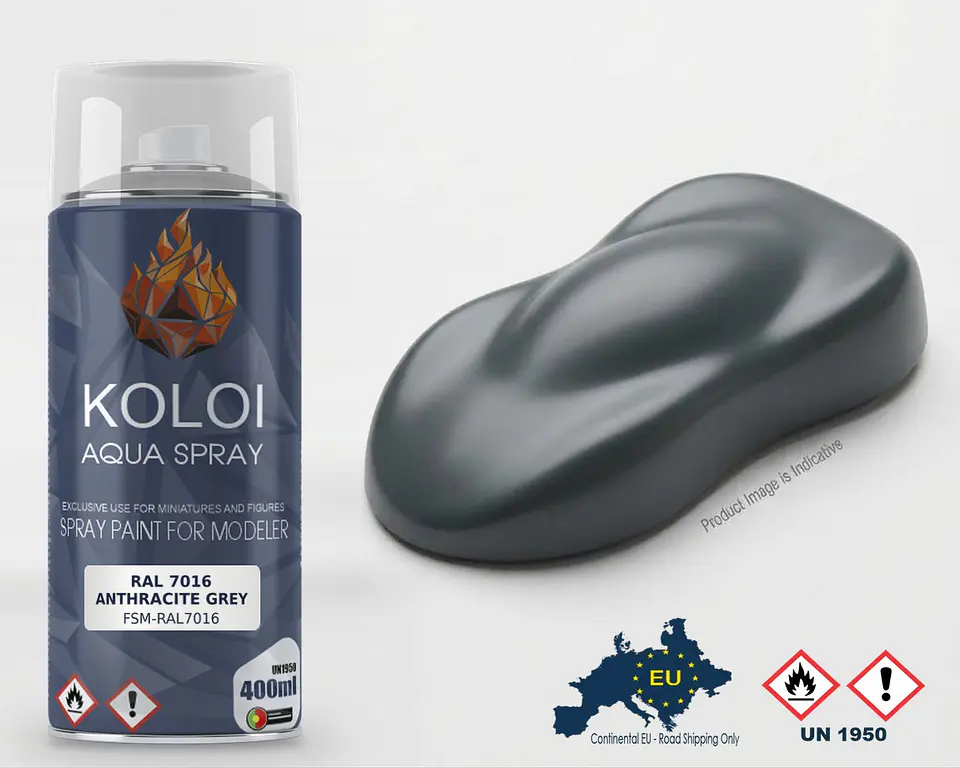 RAL 7016 Anthracite Grey – Koloi Aqua Spray 400ml 1