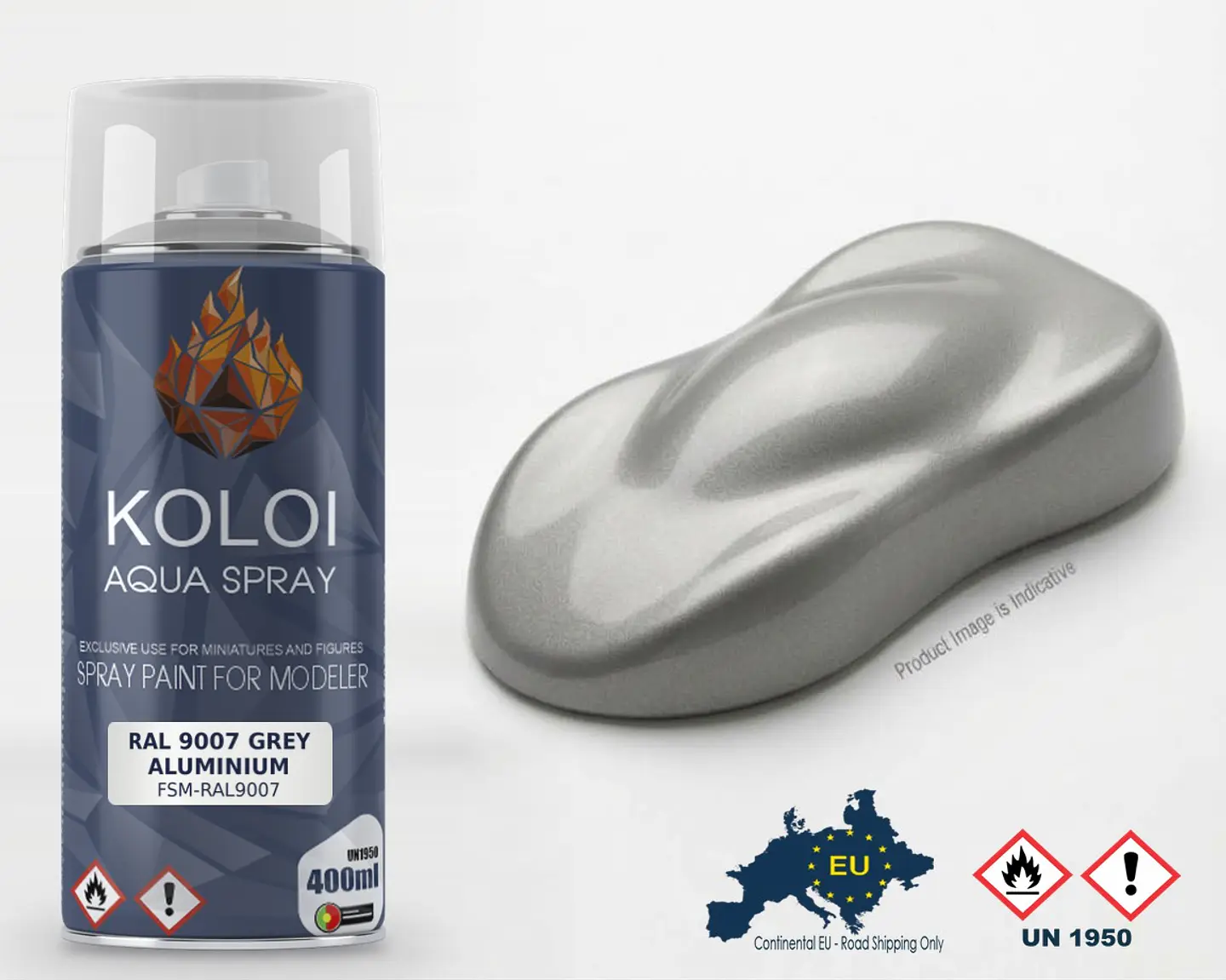 RAL 9007 Grey Aluminium – Koloi Aqua Spray 400ml 1