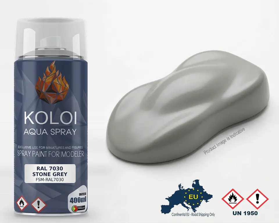 RAL 7030 Stone grey – Koloi Aqua Spray 400ml 1