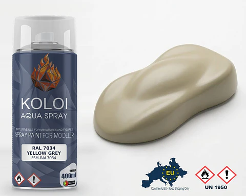 RAL 7034 Yellow Grey – Koloi Aqua Spray 400ml