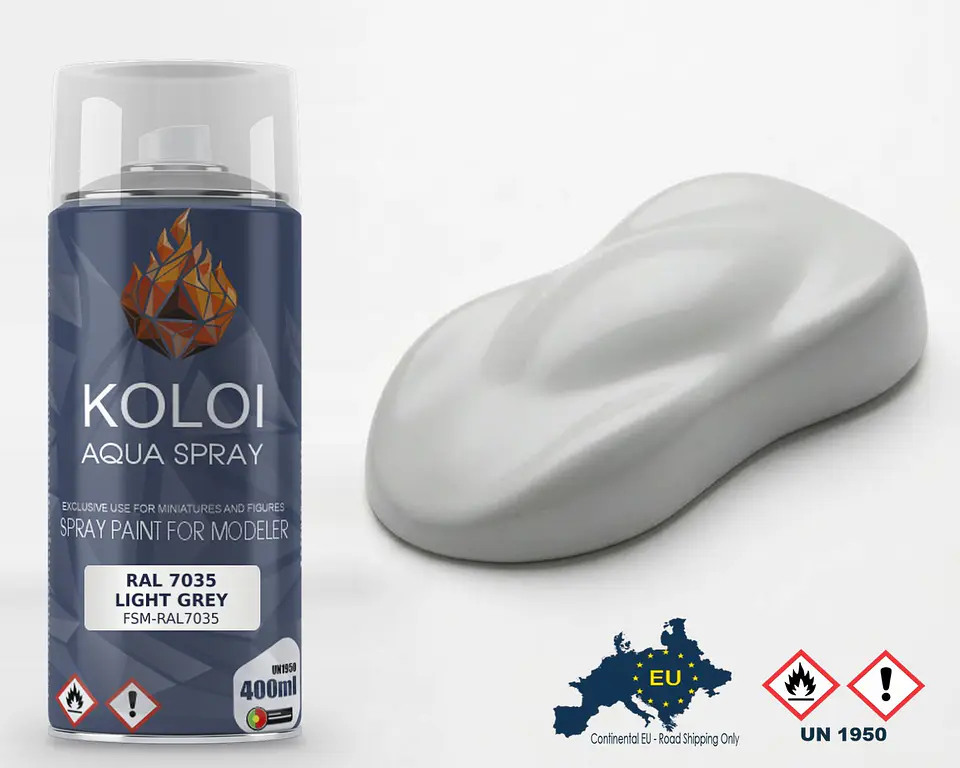 RAL 7035 Light Grey – Koloi Aqua Spray 400ml 1