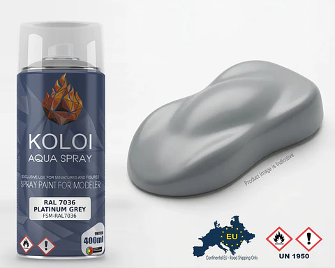 RAL 7036 Platinum Grey – Koloi Aqua Spray 400ml