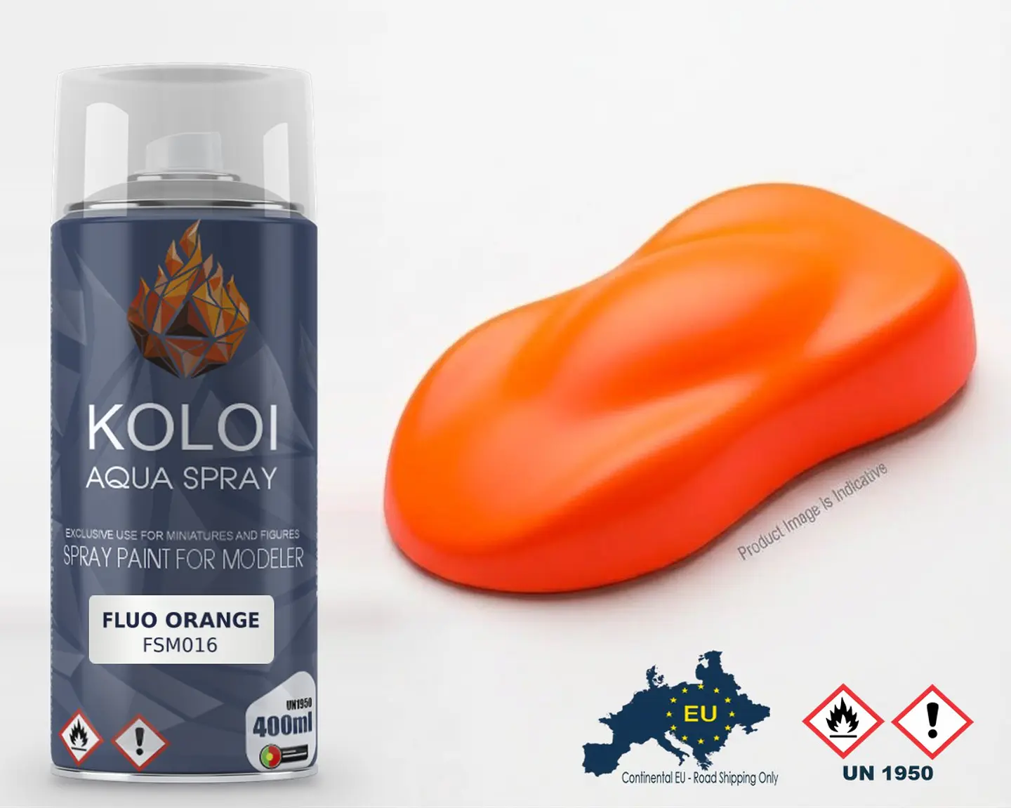 Fluo Orange – Koloi Aqua Spray 400ml 1