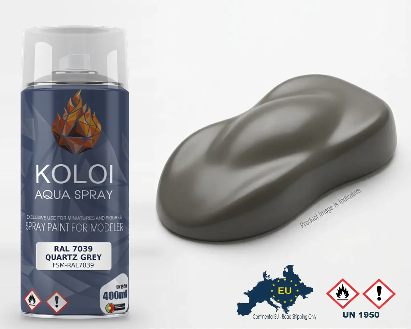 RAL 7039 Quartz Grey – Koloi Aqua Spray 400ml 1