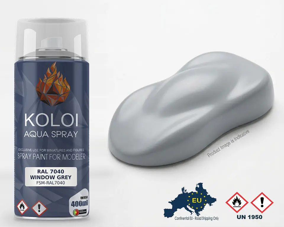 RAL 7040 Window Grey – Koloi Aqua Spray 400ml 1