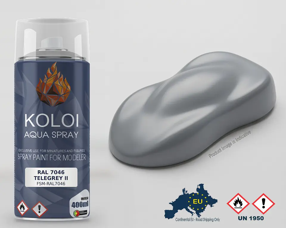 RAL 7046 Telegrey II – Koloi Aqua Spray 400ml 1