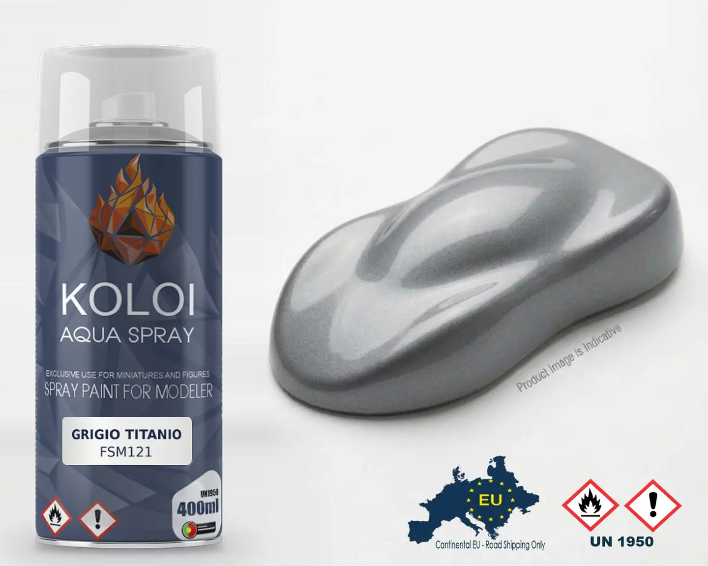 Grigio Titanio Ferrari – Koloi Aqua Spray 400ml 1