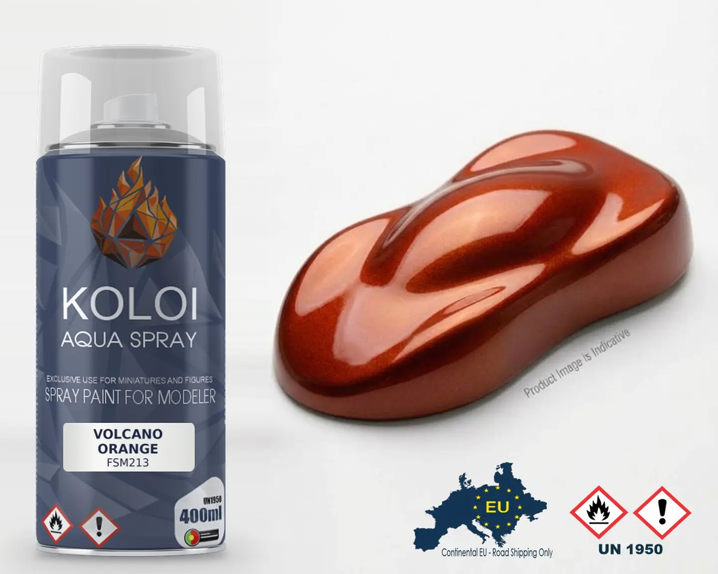 Mclaren Volcano Orange + Base color – Koloi Aqua Spray 400ml 1