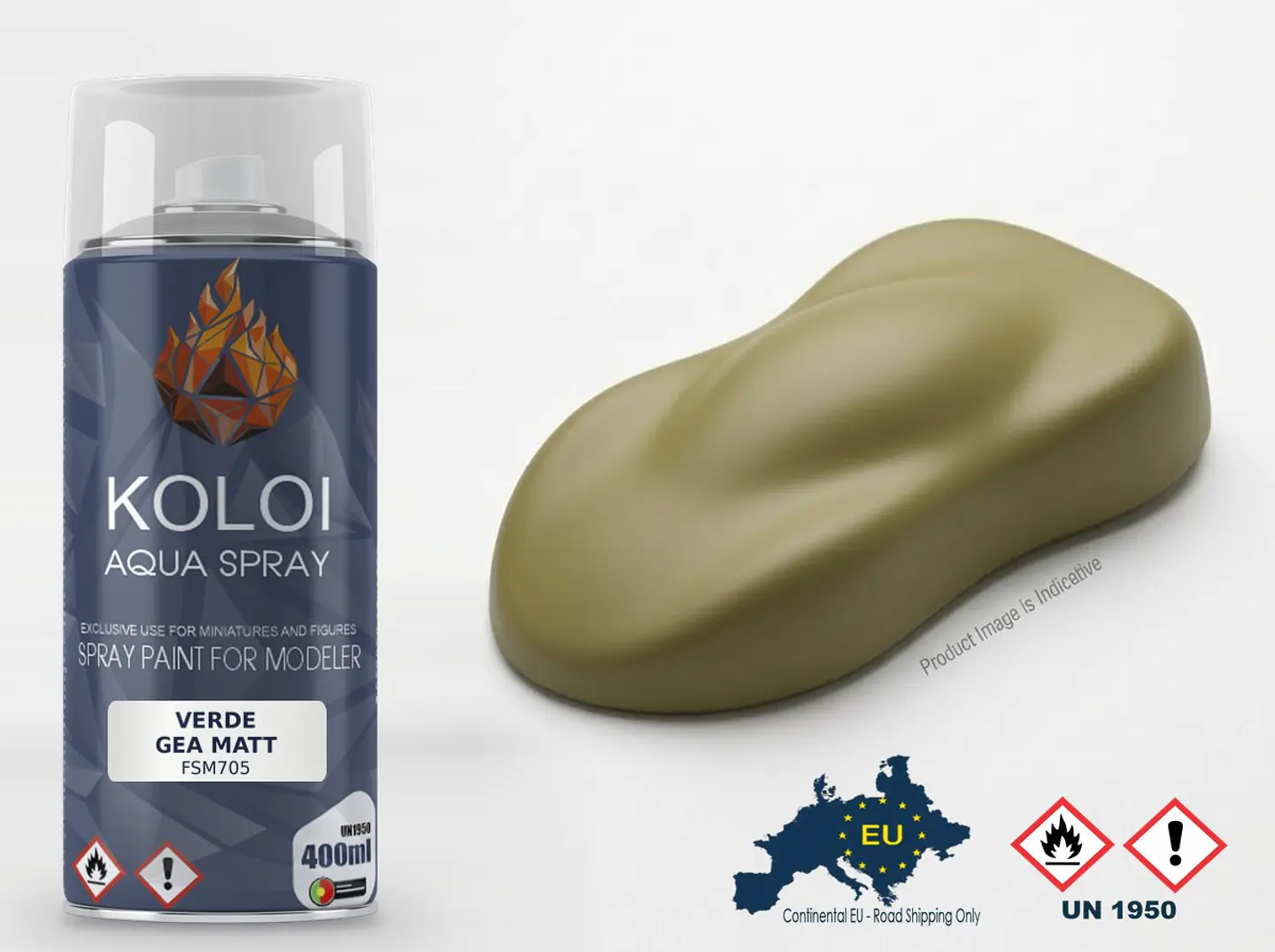 Verde Gea Matt Lamborghini – Koloi Aqua Spray 400ml 1