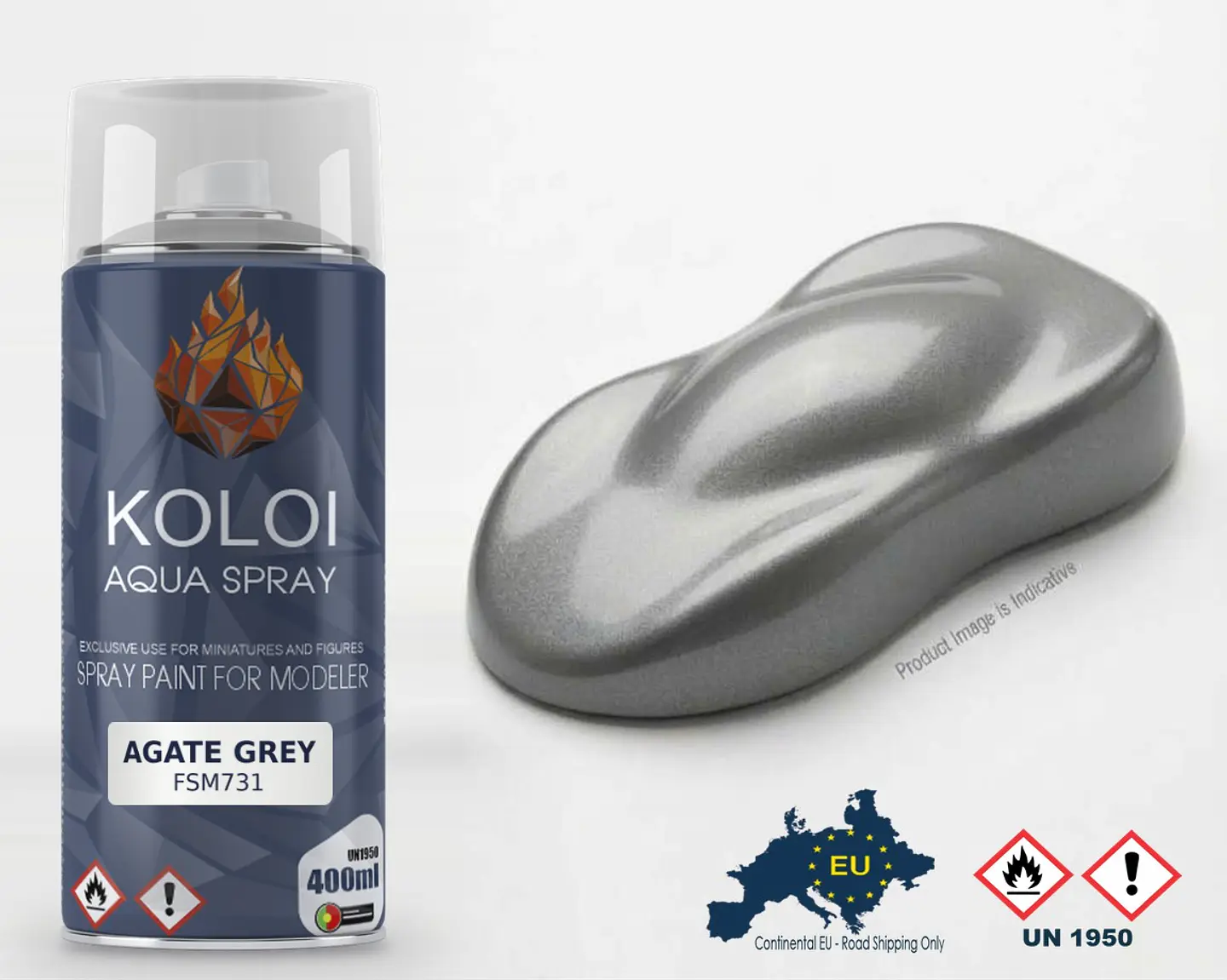 Agate Grey Porsche – Koloi Aqua Spray 400ml 1