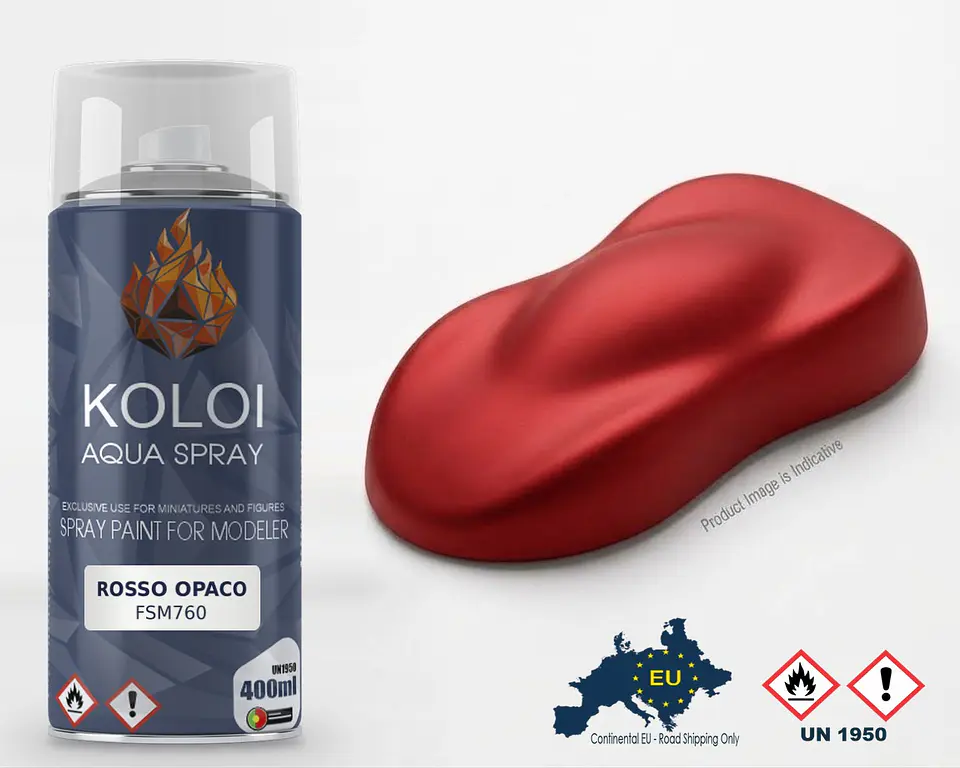 Rosso F1 75 Opaco Ferrari  + BASE – Koloi Aqua Spray 400ml 1
