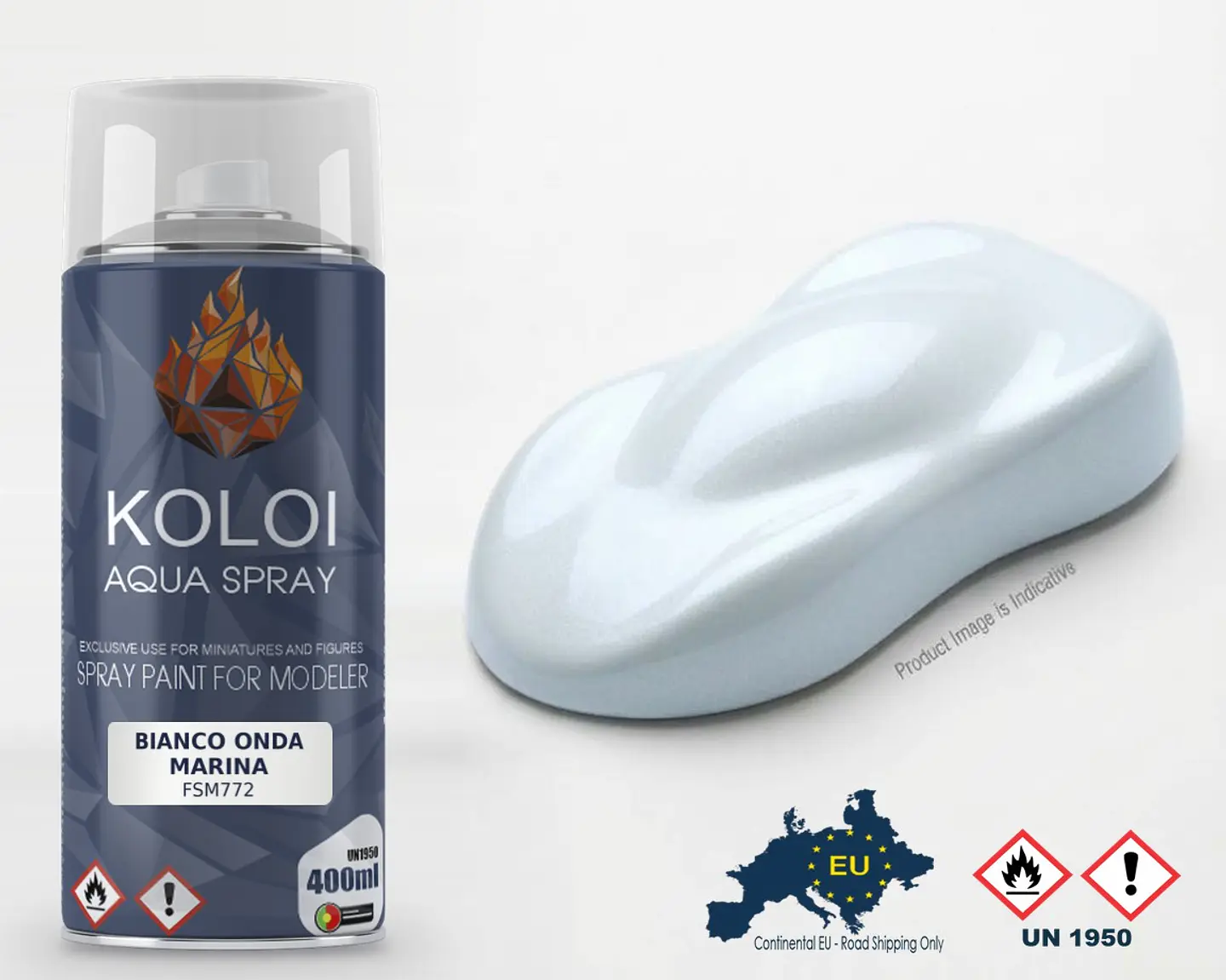 Bianco Onda Marina Ferrari + Base  – Koloi Aqua Spray 400ml 1