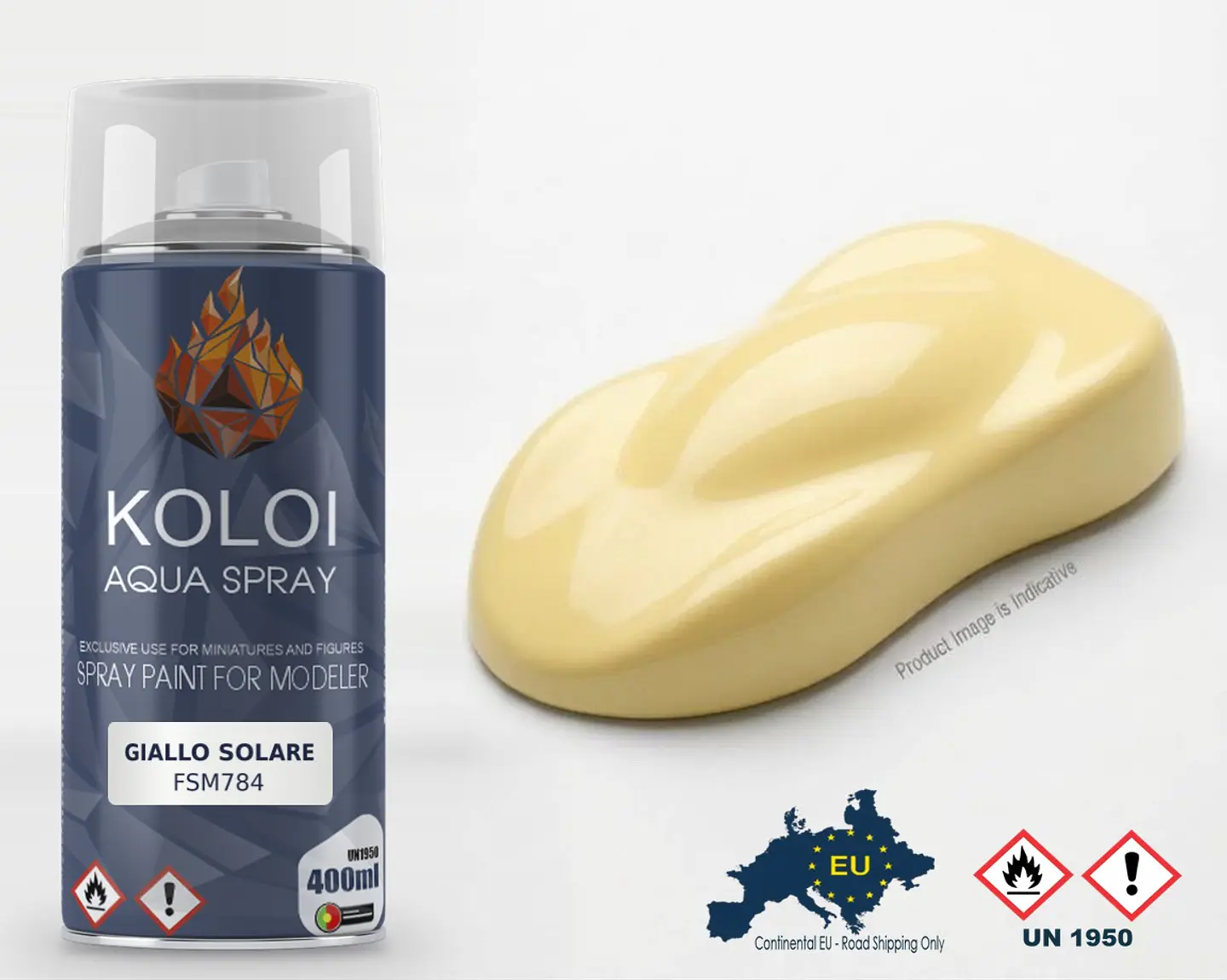 Ferrari Giallo Solare – Koloi Aqua Spray 400ml 1