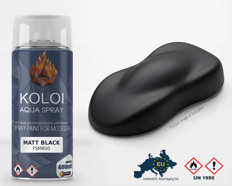 Matt Black – Koloi Aqua Spray 400ml 1