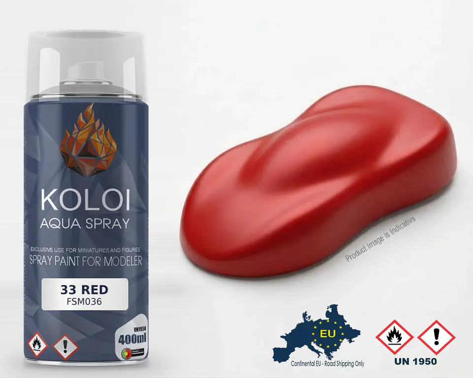 33 Red – Koloi Aqua Spray 400ml 1