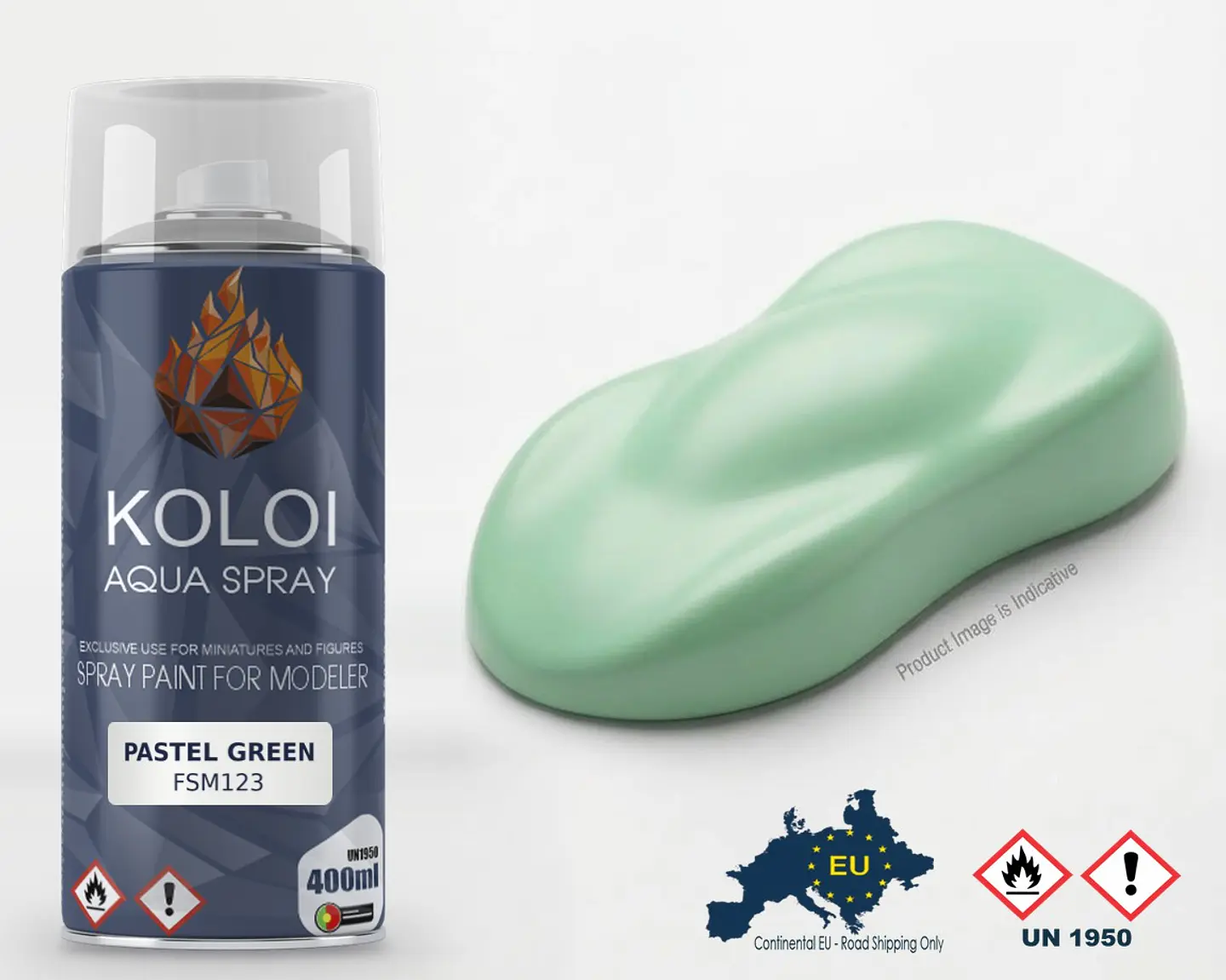 Pastel Green – Koloi Aqua Spray 400ml 1
