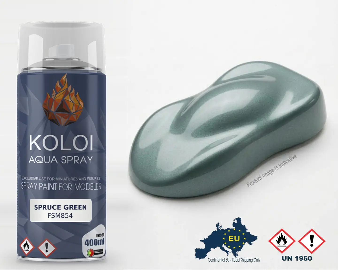 FORD SPRUCE GREEN – Koloi Aqua Spray 400ml 1