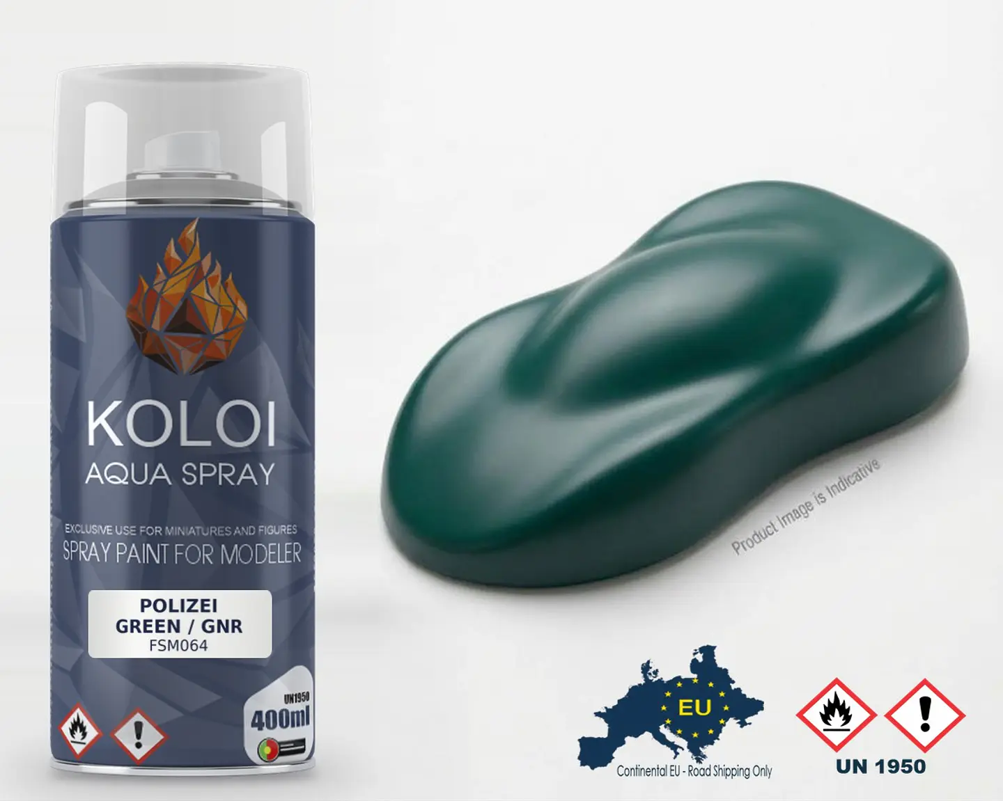 Polizei Green / GNR – Koloi Aqua Spray 400ml 1