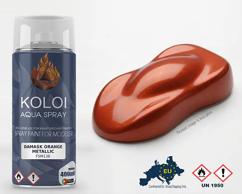 Damask Orange Metallic – Koloi Aqua Spray 400ml