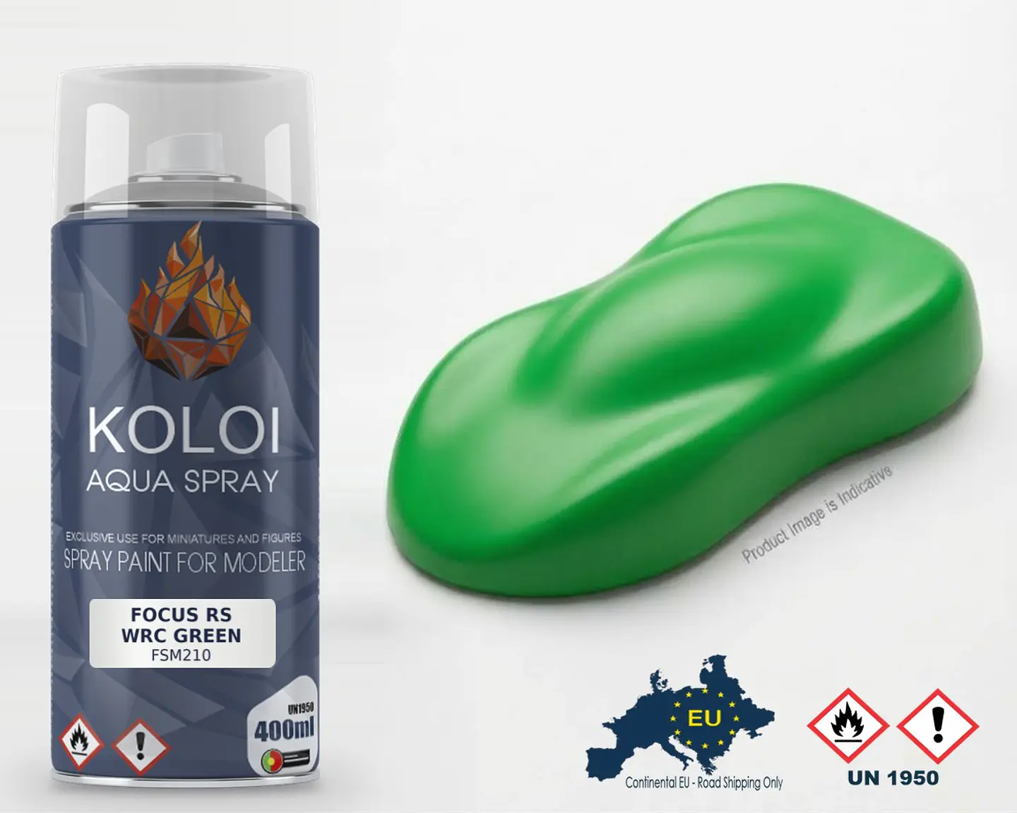 Focus RS WRC Green – Koloi Aqua Spray 400ml 1