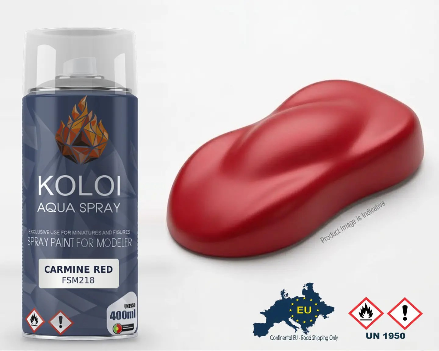 Carmine Red – Koloi Aqua Spray 400ml 1