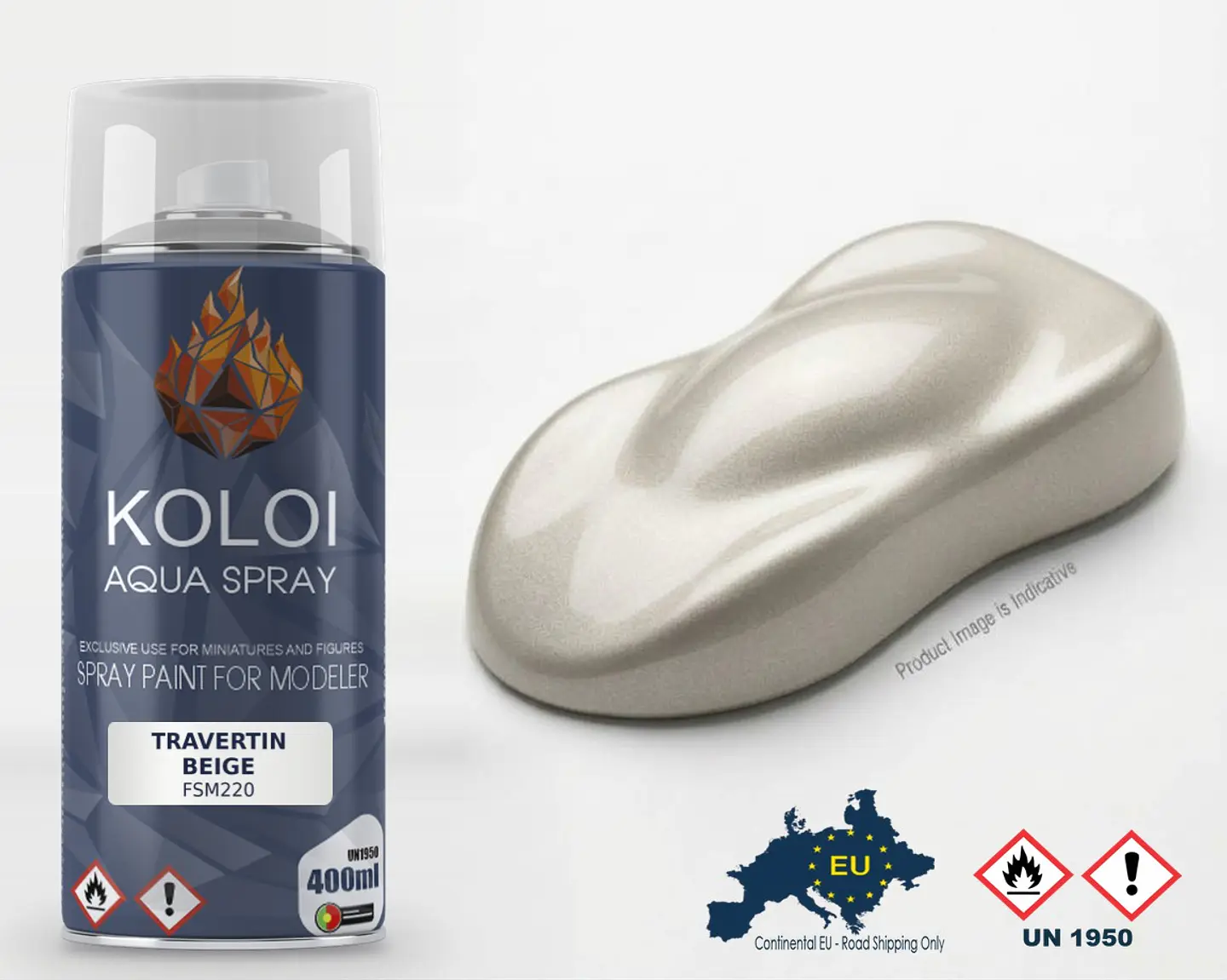 Travertin Beige – Koloi Aqua Spray 400ml 1