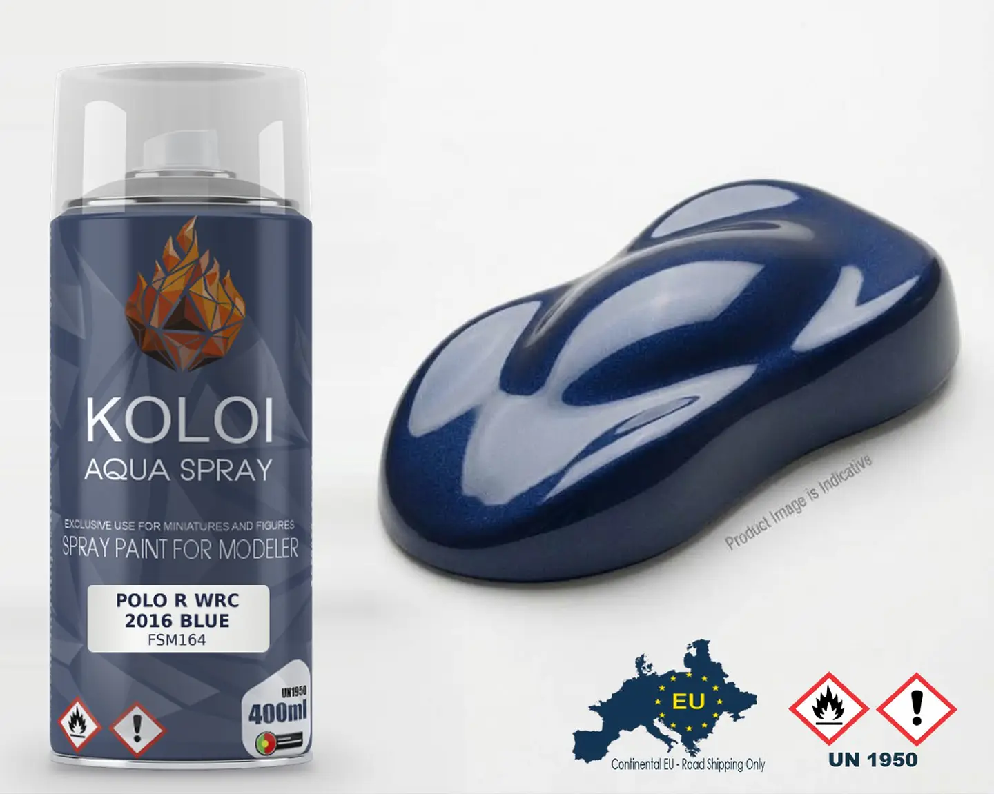 Polo R WRC 2016 Blue – Koloi Aqua Spray 400ml 1