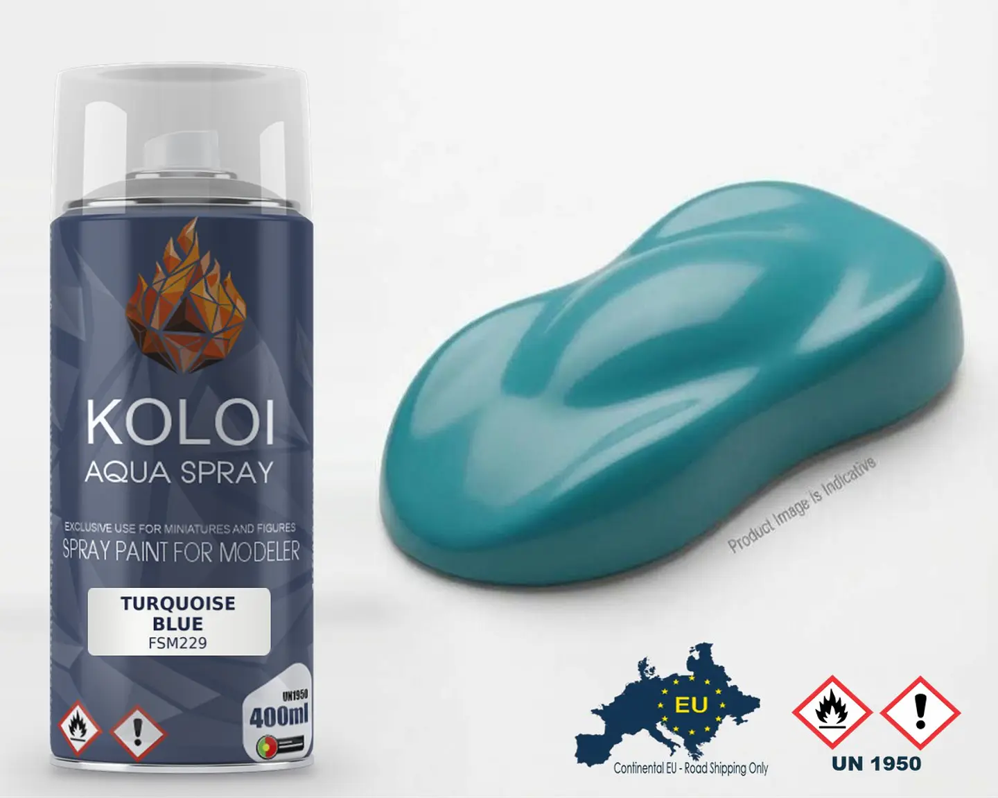 Turquoise Blue – Koloi Aqua Spray 400ml 1