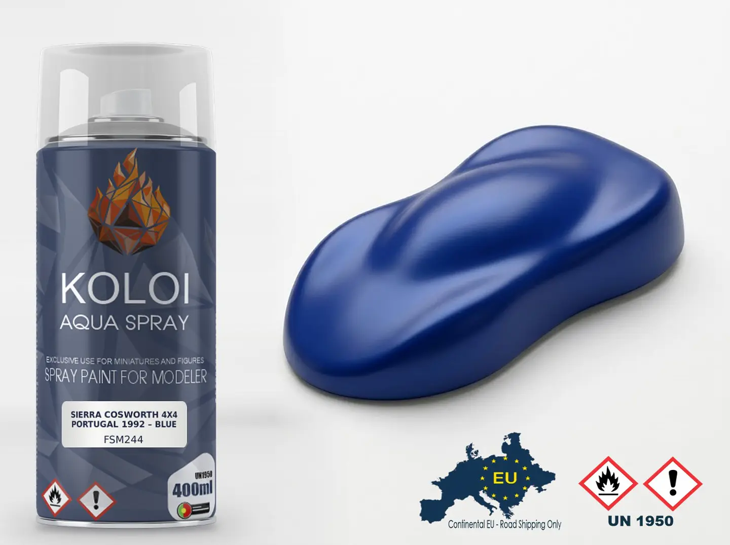 Sierra Cosworth 4x4 Portugal 1992 – Blue – Koloi Aqua Spray 400ml 1