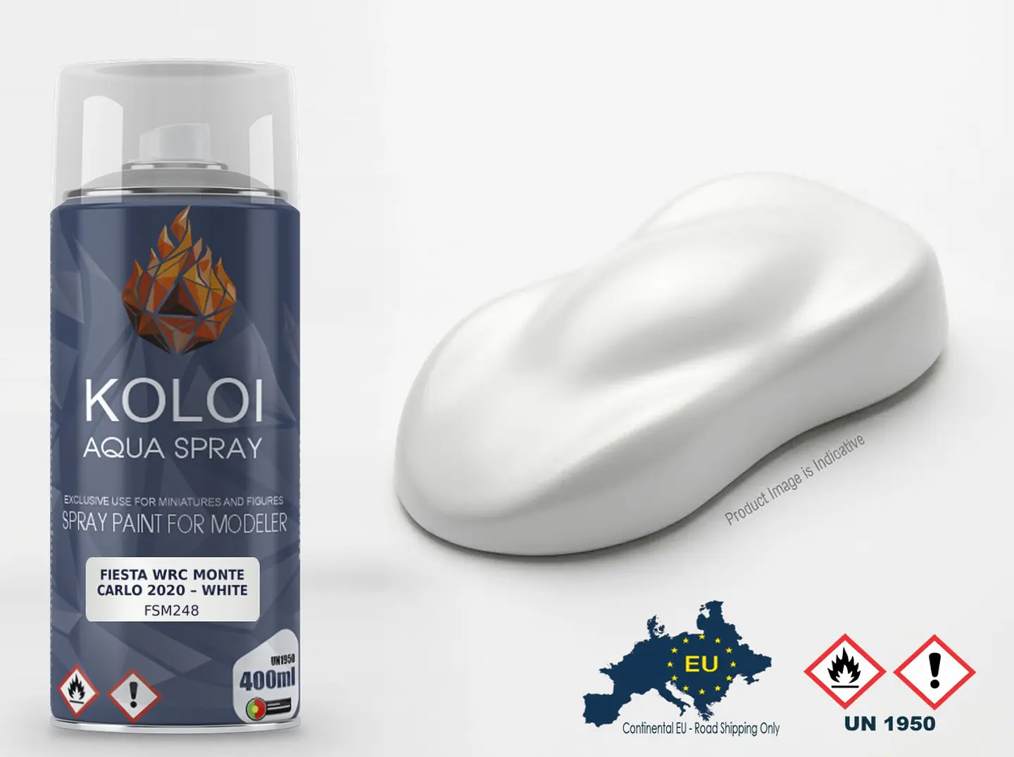Fiesta WRC Monte Carlo 2020 – White – Koloi Aqua Spray 400ml 1