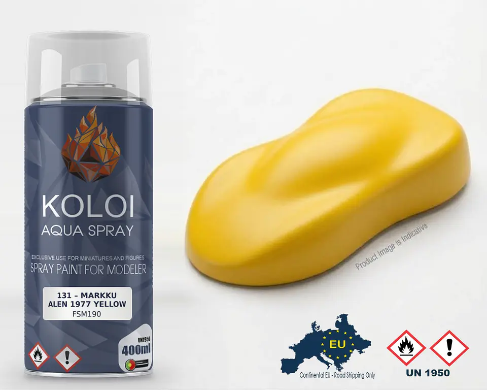 131 – Markku Alen 1977 Yellow – Koloi Aqua Spray 400ml 1