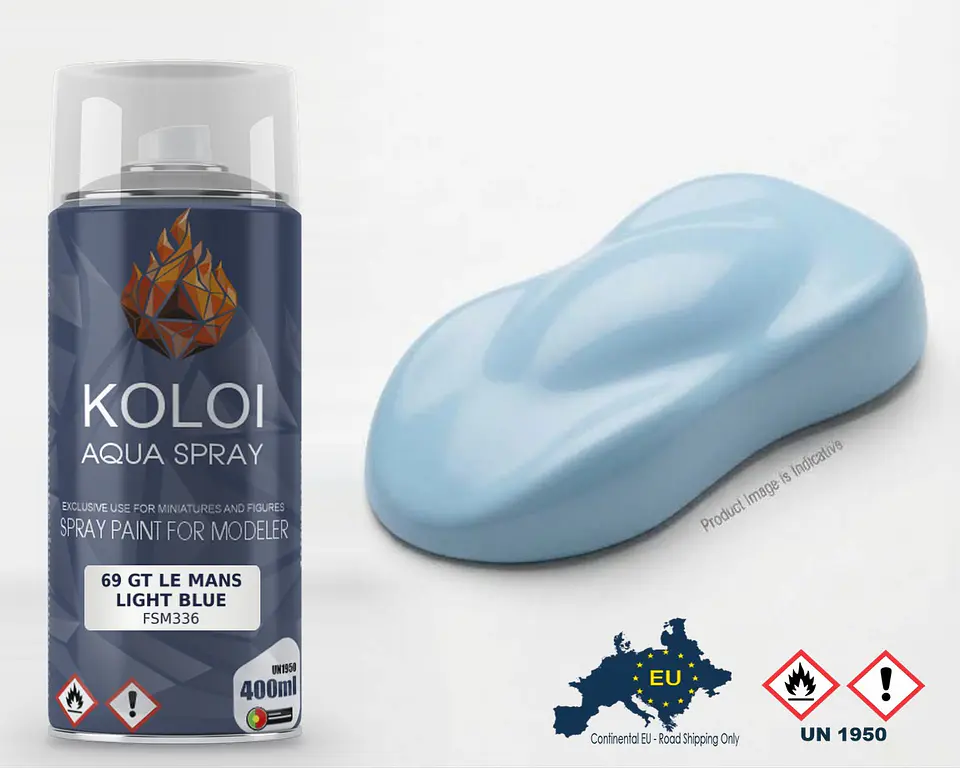 69 GT Le Mans Light Blue – Koloi Aqua Spray 400ml 1