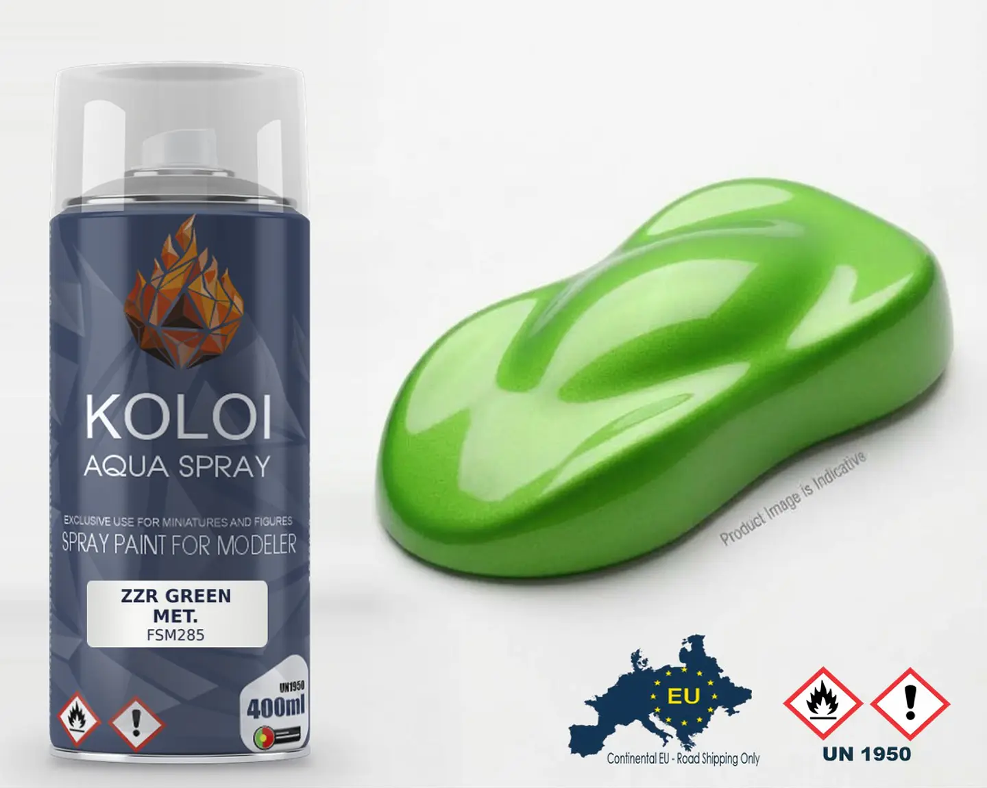 ZZR Green Met. – Koloi Aqua Spray 400ml 1