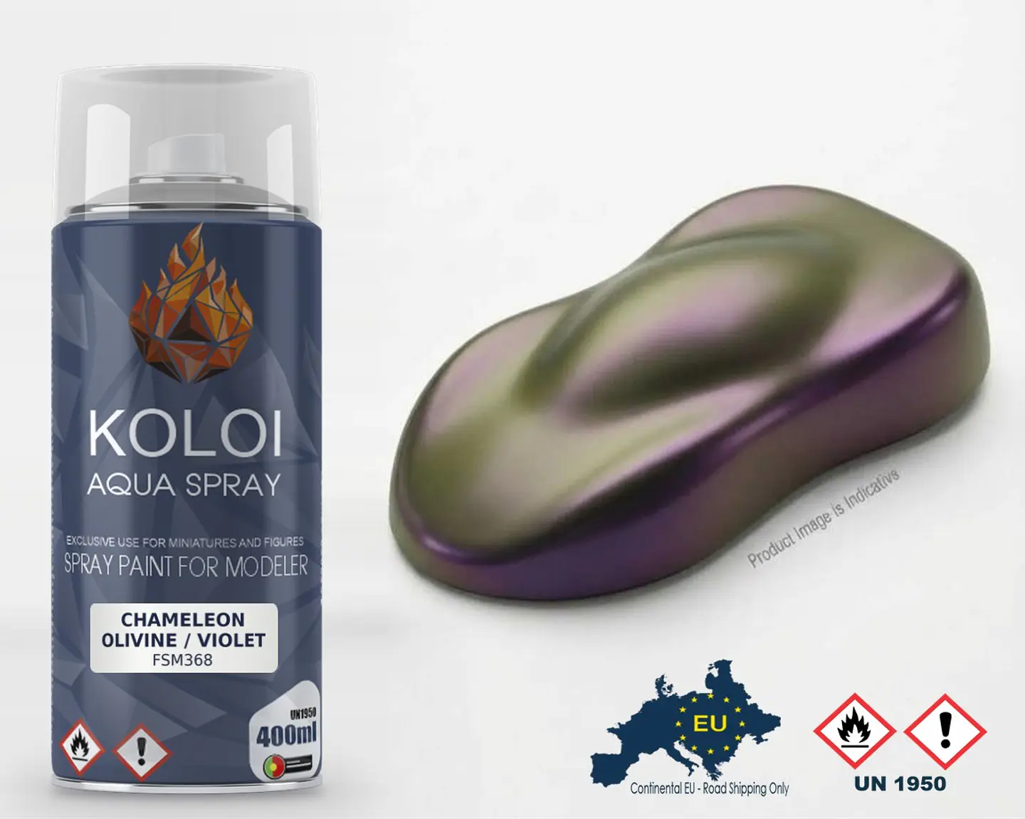 Chameleon Olivine / Violet – Koloi Aqua Spray 400ml 1