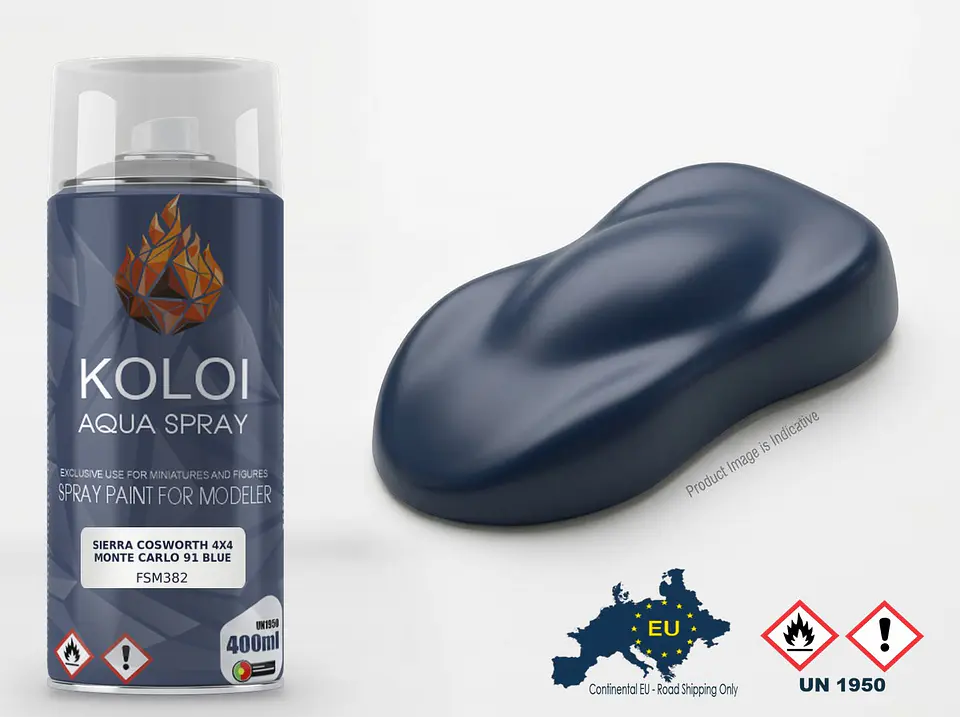 Sierra Cosworth 4x4 Monte Carlo 91 Blue – Koloi Aqua Spray 400ml 1
