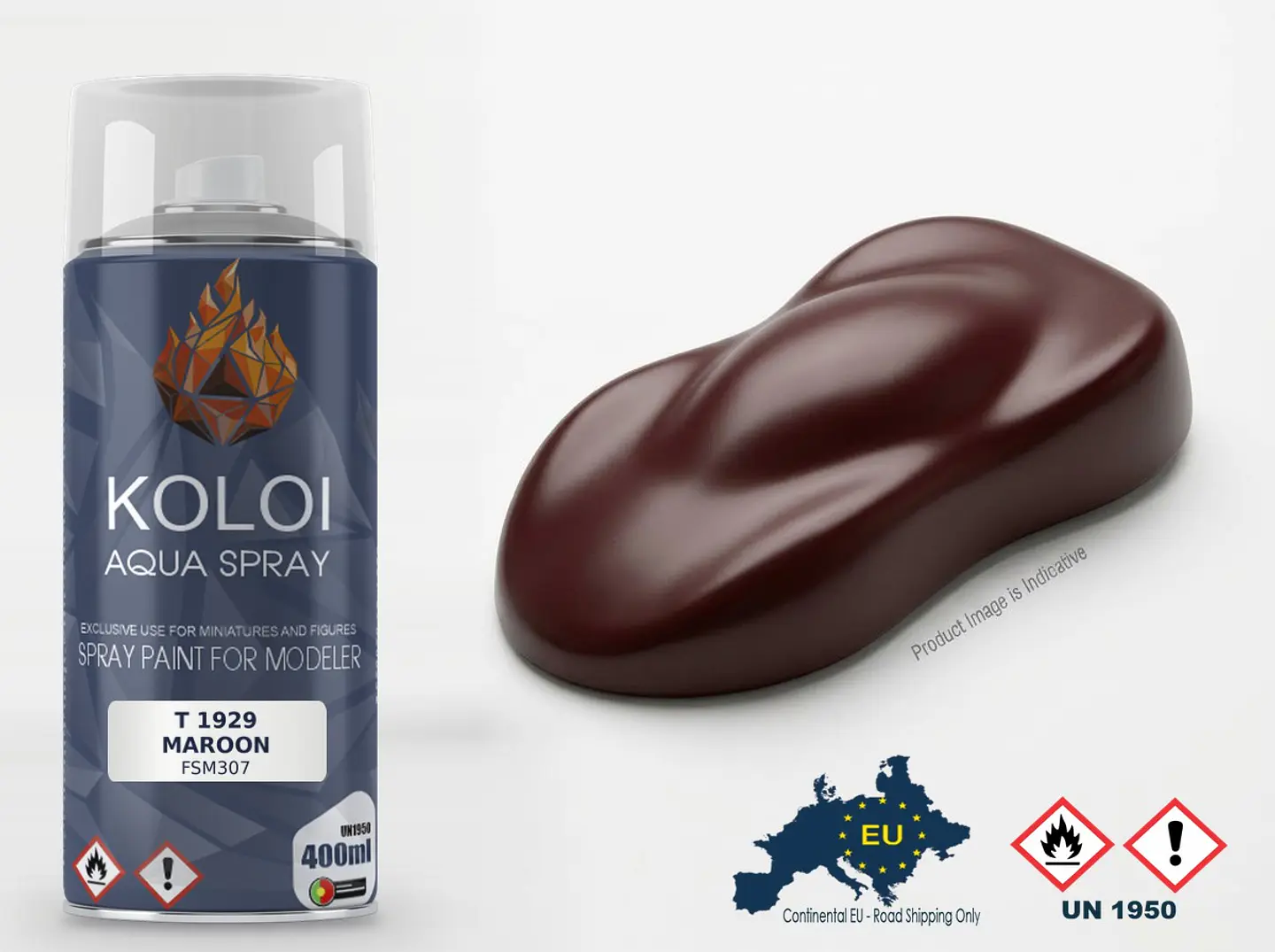 T 1929 Maroon – Koloi Aqua Spray 400ml 1