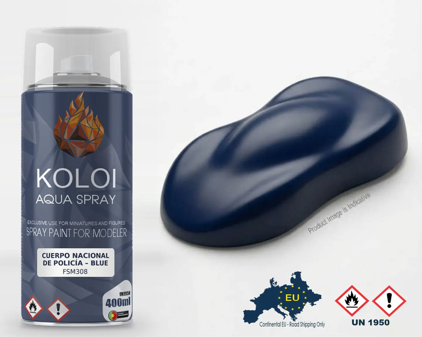 Cuerpo Nacional De Policía – Blue – Koloi Aqua Spray 400ml 1