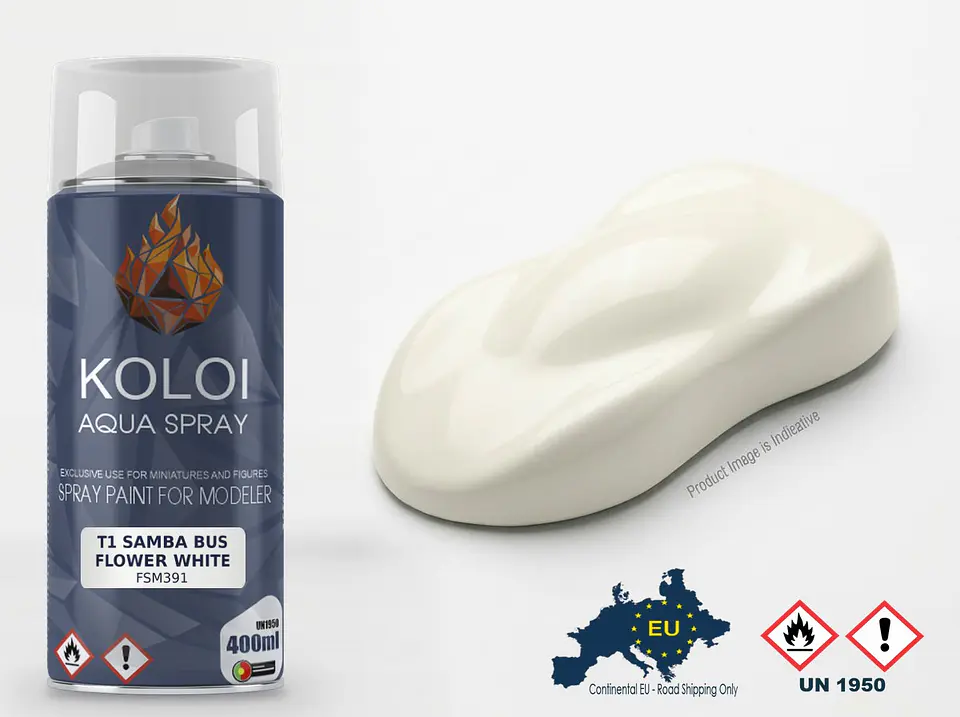 T1 Samba Bus Flower White – Koloi Aqua Spray 400ml 1