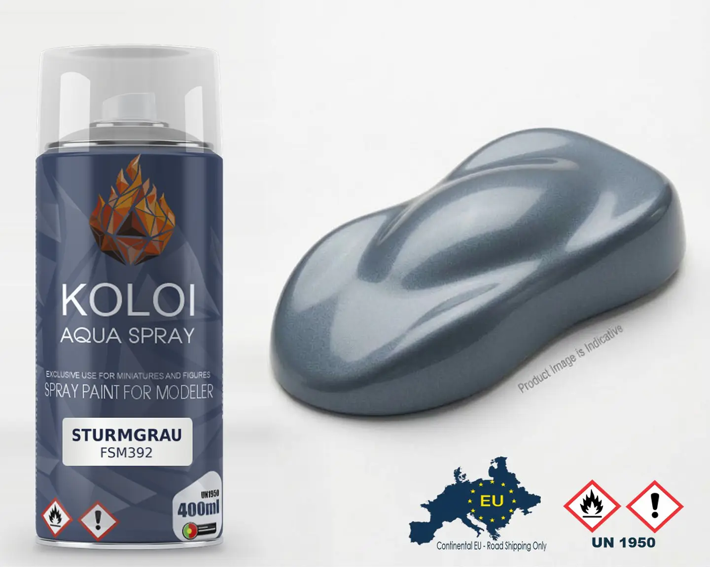 Sturmgrau – Koloi Aqua Spray 400ml 1