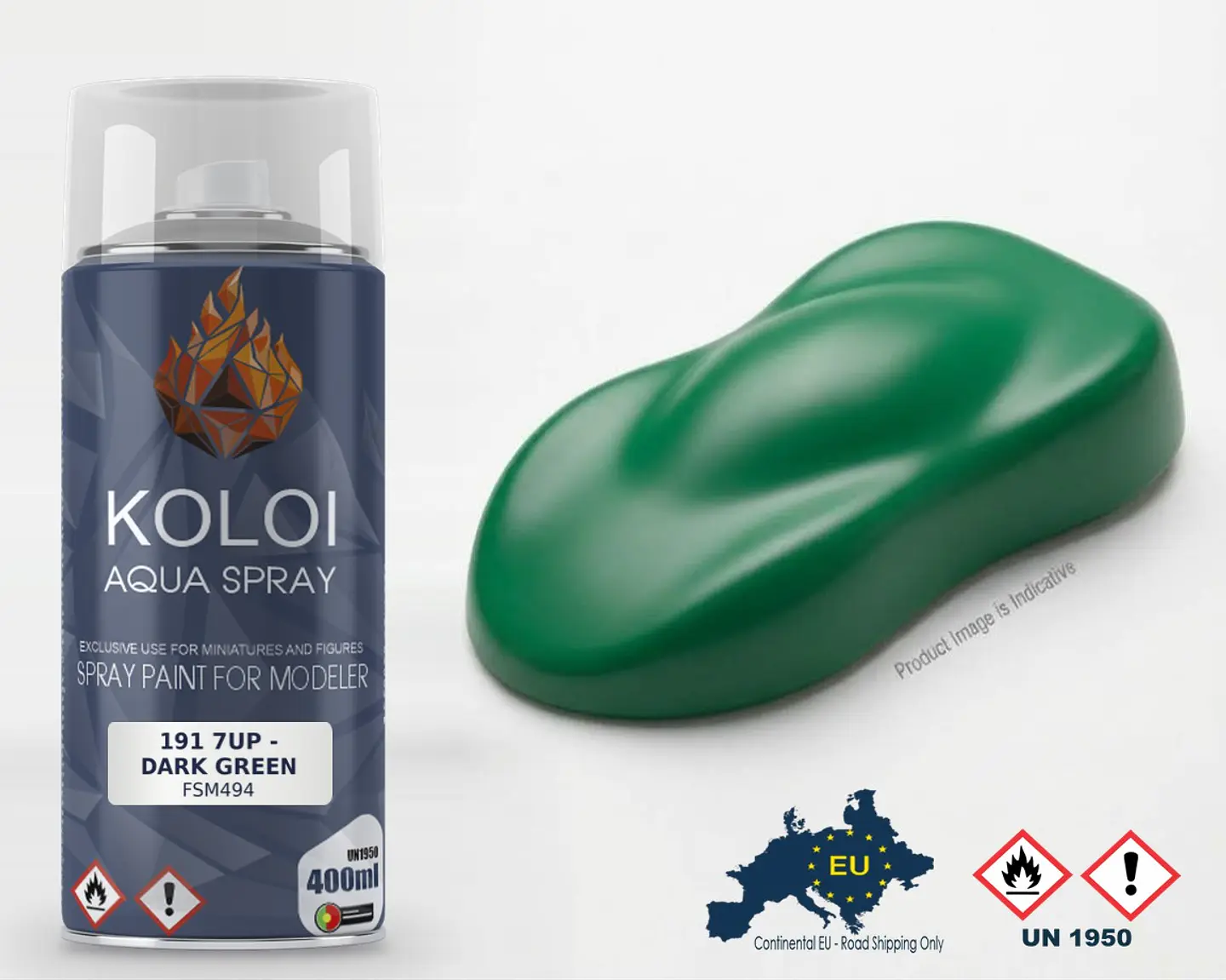 191 7UP - Dark Green – Koloi Aqua Spray 400ml 1
