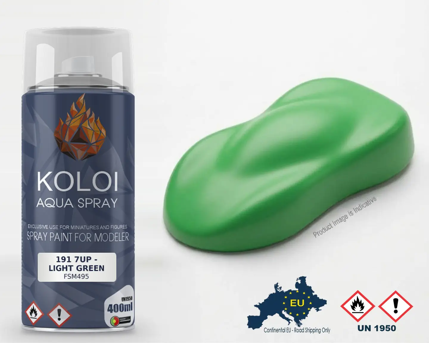 191 7UP - Light Green – Koloi Aqua Spray 400ml 1