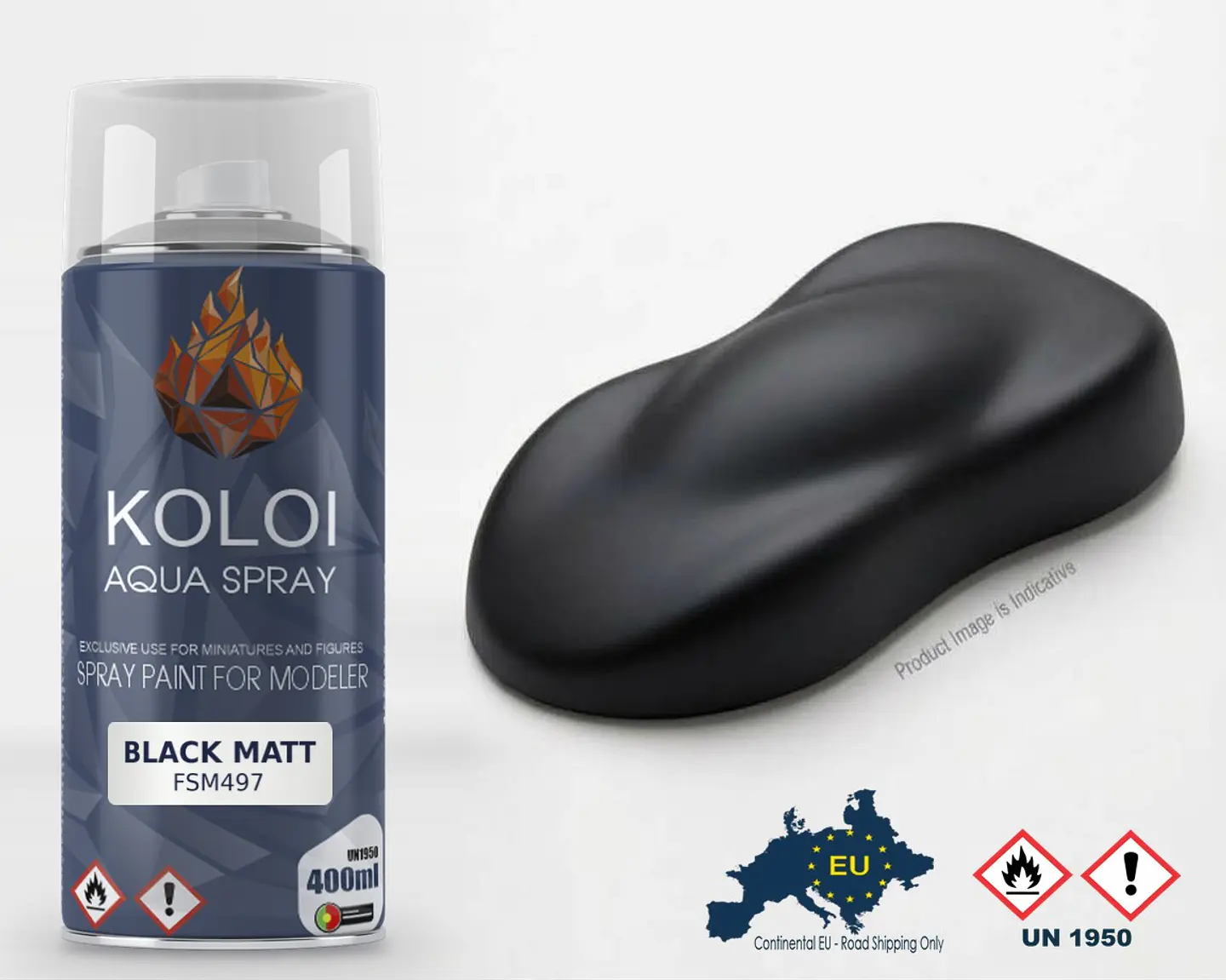 Black Matt – Koloi Aqua Spray 400ml 1