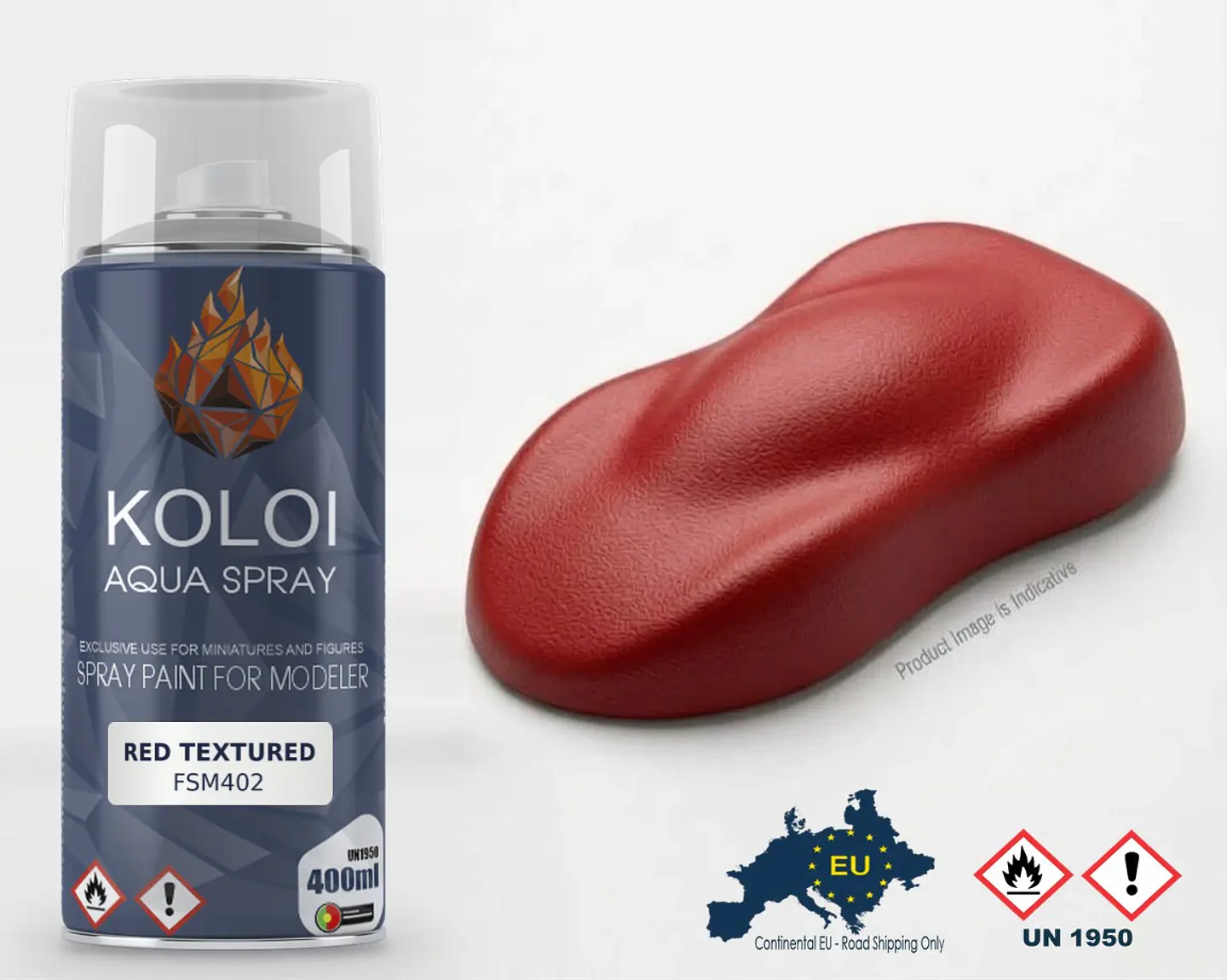 Red Textured – Koloi Aqua Spray 400ml 1