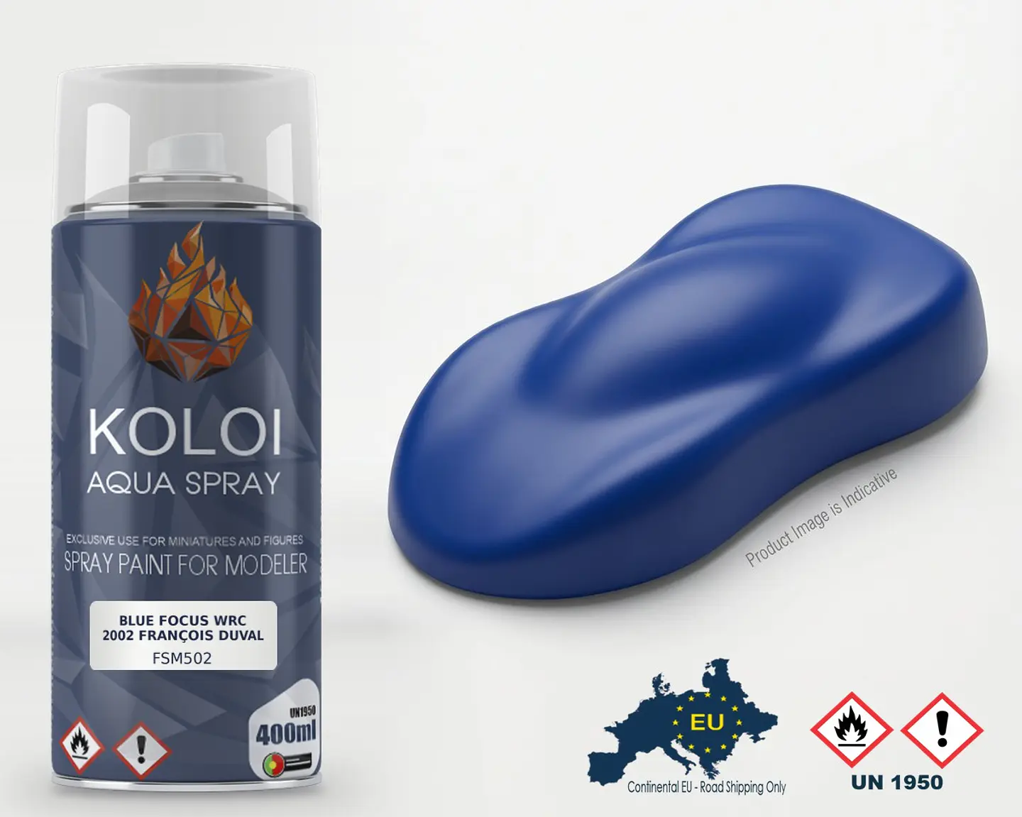 Blue Focus WRC 2002 François Duval – Koloi Aqua Spray 400ml 1