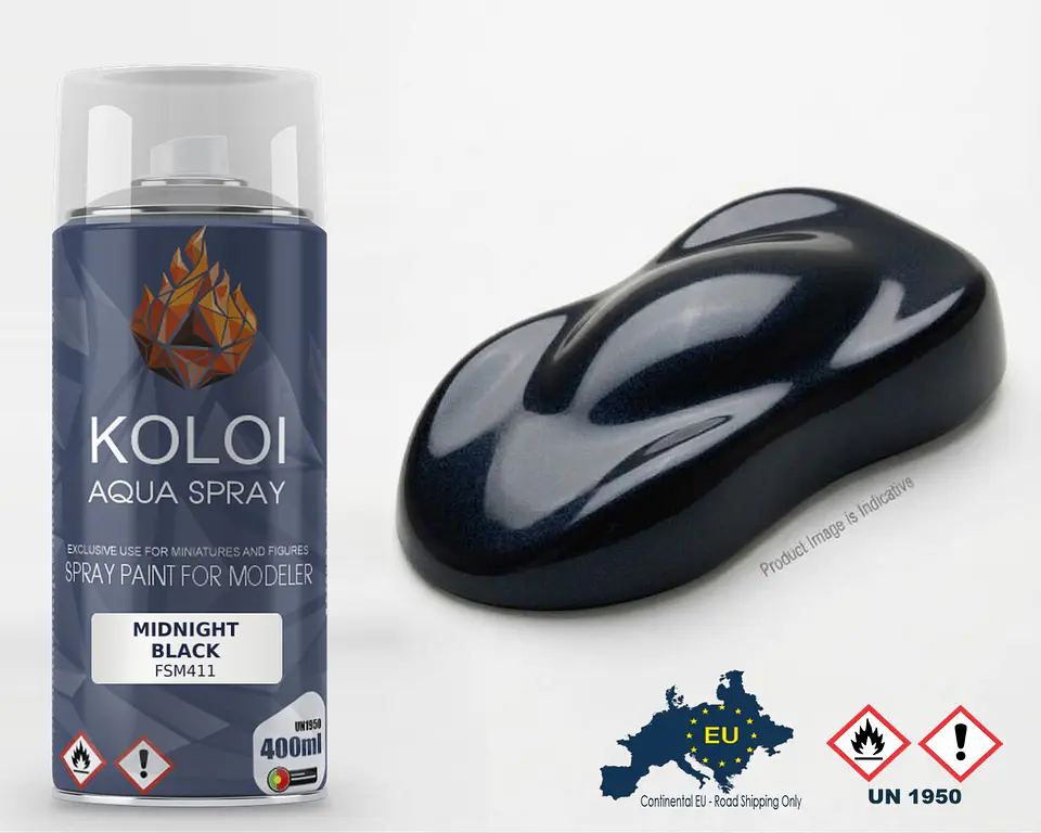 Midnight Black – Koloi Aqua Spray 400ml 1
